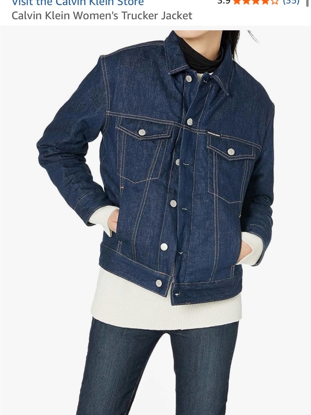 Denim Trucker Jacket - Dark Blue
